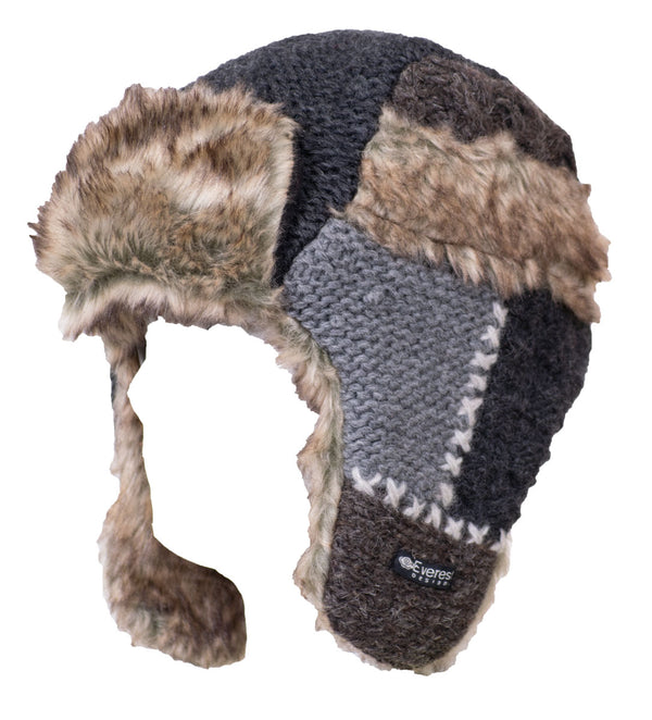 Everest Designs Patchwork Fur Hat