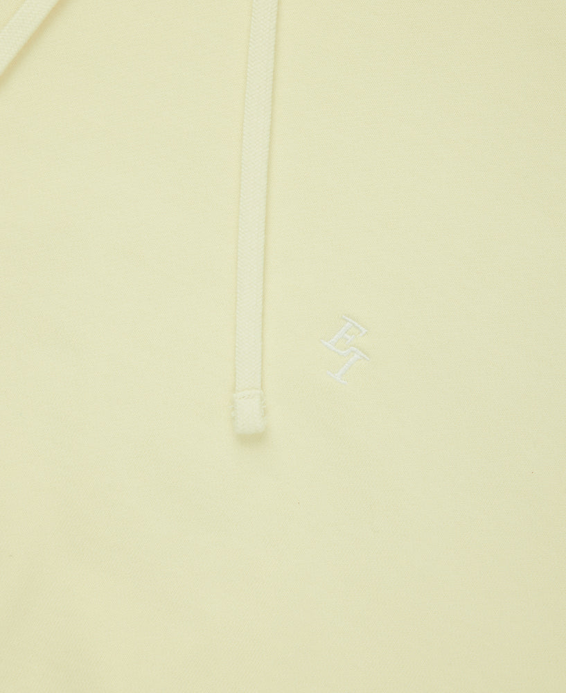 Everest Isles EI Monogram Fleece Hoodie - Washed Yellow