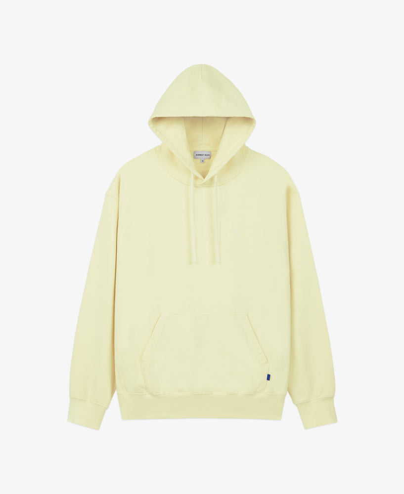 everest isles EI Monogram Fleece Hoodie - Washed Yellow