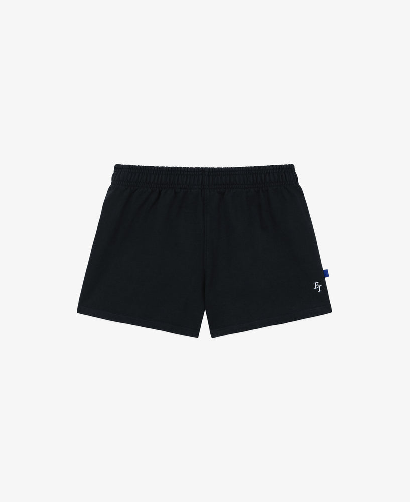 everest isles EI Monogram Fleece Soccer Short - Black