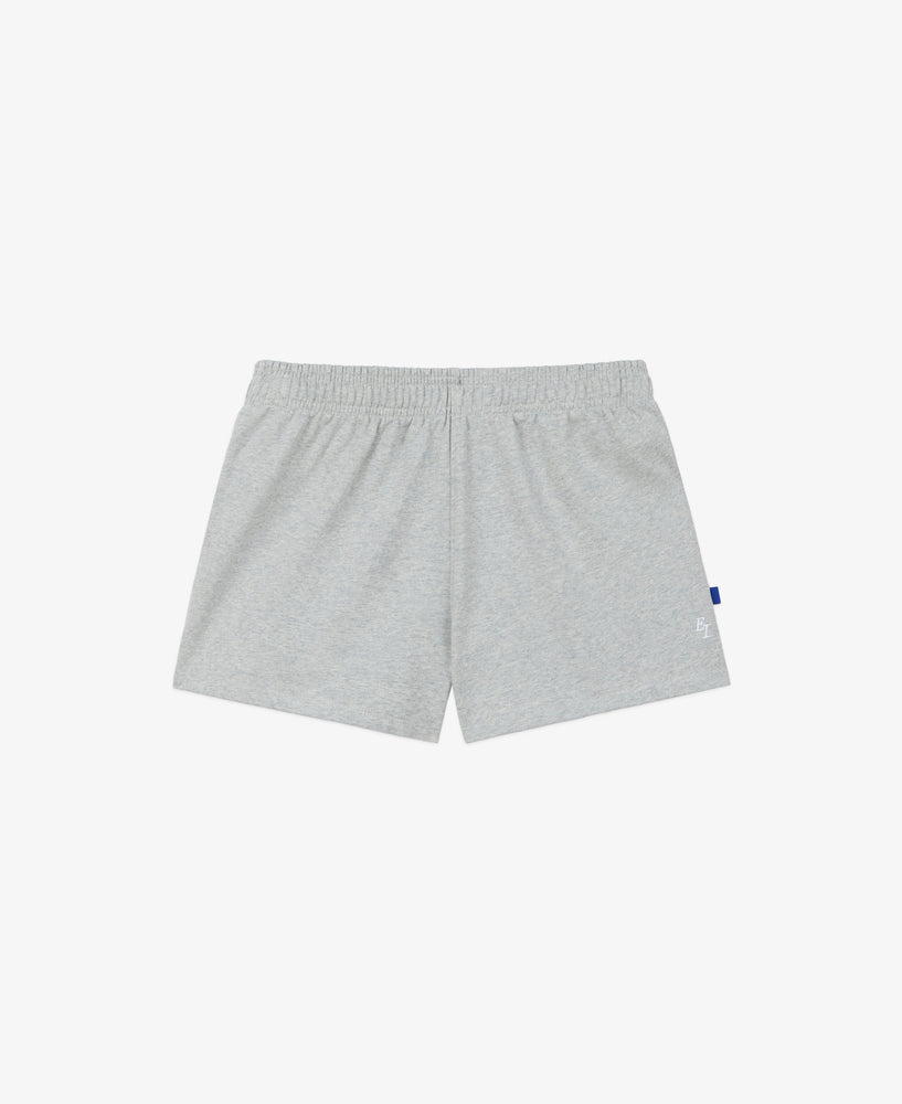everest isles EI Monogram Fleece Soccer Short - Heather Grey