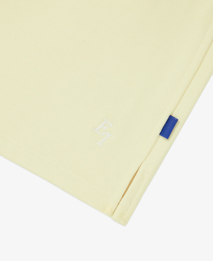 Everest Isles EI Monogram Fleece Soccer Short - Washed Yellow