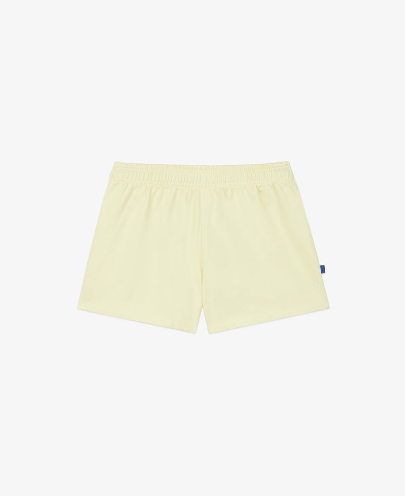 everest isles EI Monogram Fleece Soccer Short - Washed Yellow