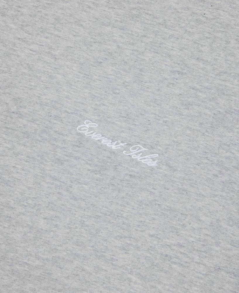 Everest Isles Embroidered Script Tee S/S - Heather Grey