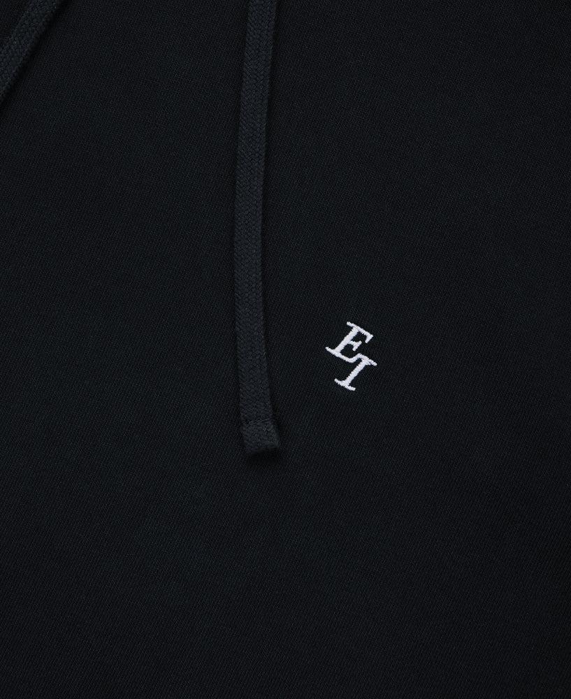 Everest Isles EI Monogram Fleece Hoodie - Black