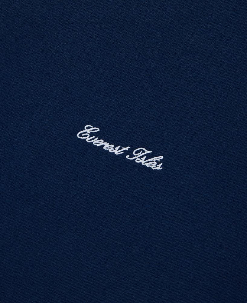 Everest Isles Embroidered Script Tee S/S - Navy