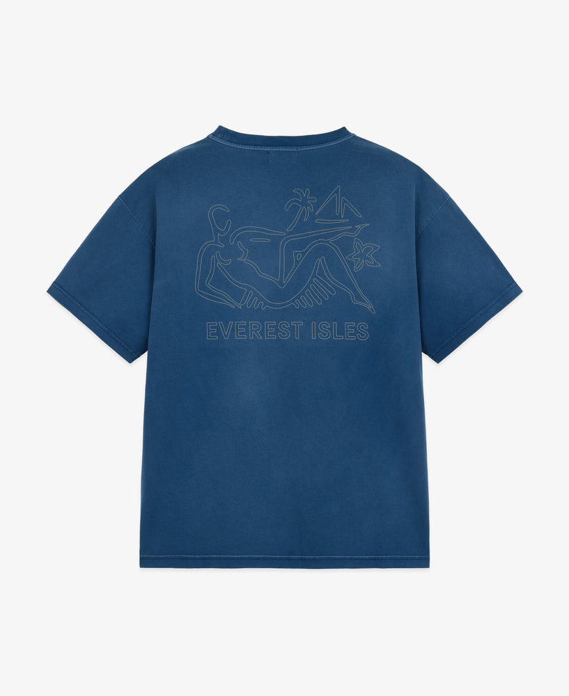 Everest Isles Mermaid Graphic Tee - Navy Blue