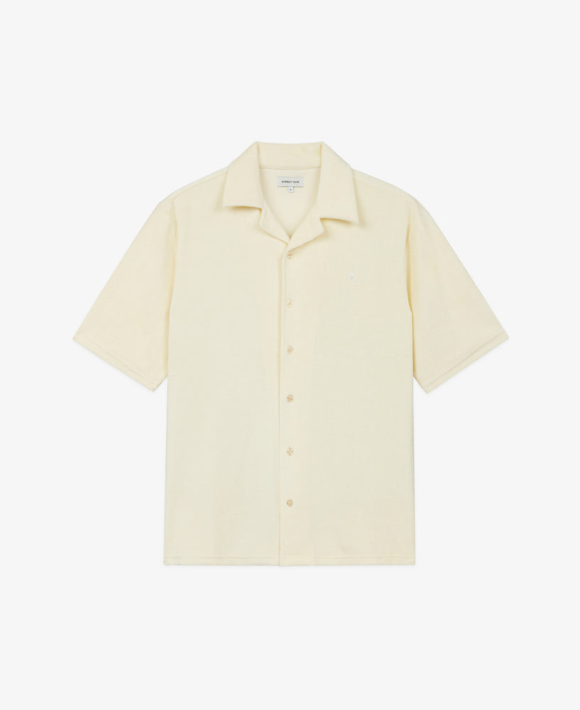 everest isles Terry Fleece Shirt - Cream