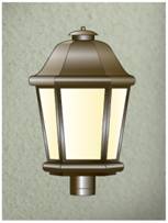 evergreen lights Barcelona Post Top Outdoor Post Top