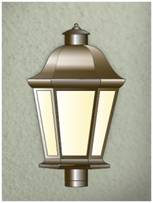 evergreen lights Cozumel Post Top Outdoor Post Top