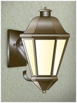 evergreen lights Florence Arm Outdoor Wall Lantern