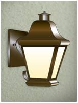 evergreen lights Palermo Arm Outdoor Wall Lantern