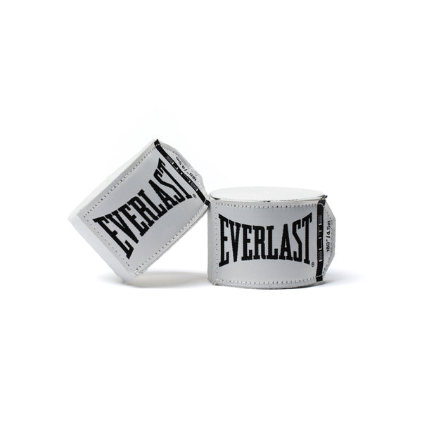 Everlast Elite Handwraps White 180in
