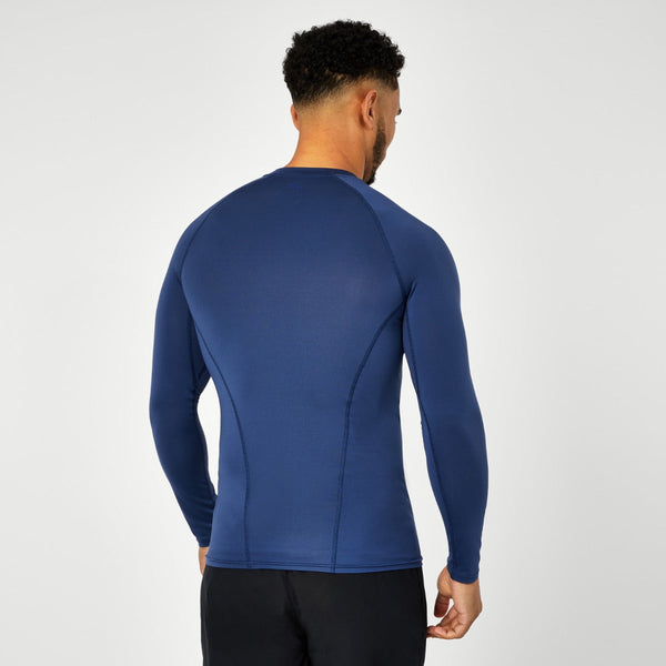 Everlast Men's Long Sleeve Base Layer Top Navy