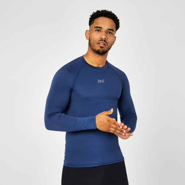 everlast Men's Long Sleeve Base Layer Top Navy