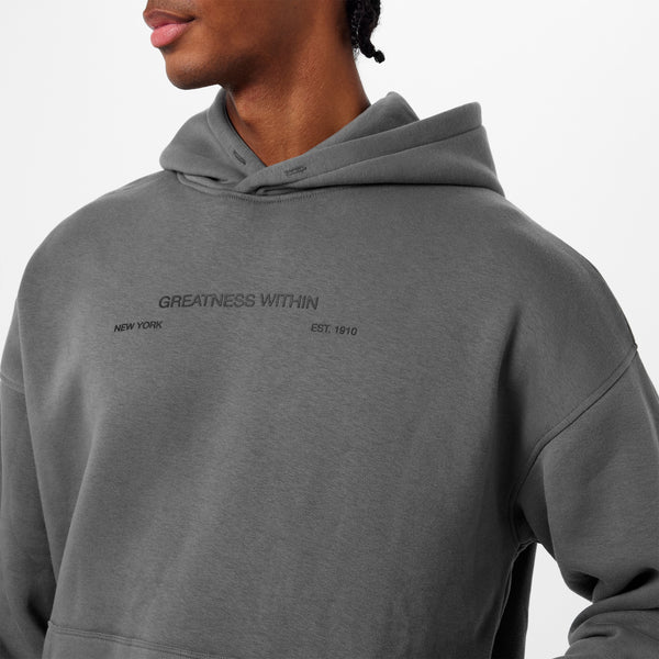 everlast Mens Boxing Club Hoodie Castor Gry