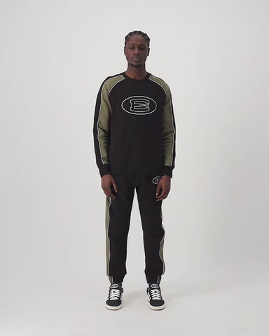 Everlast Mens Cut And Sew Joggers Black