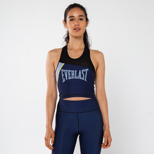 everlast Middie Sports Bra Grey/Navy Blue