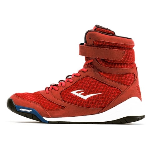 everlast Pro Elite High Top Boxing Shoe Red