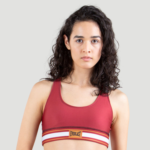 everlast Sports Bra-Stripe Red
