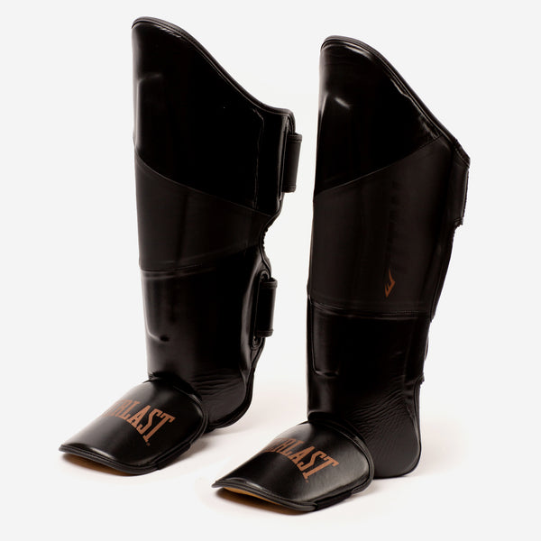 everlast Titan Pro Striking Shin Guards Black