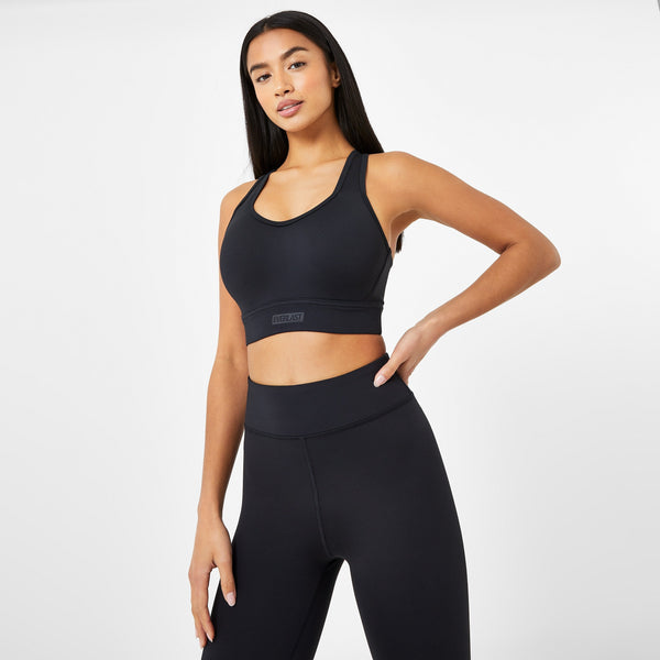 everlast Women's High Support Mesh Back Bra Black