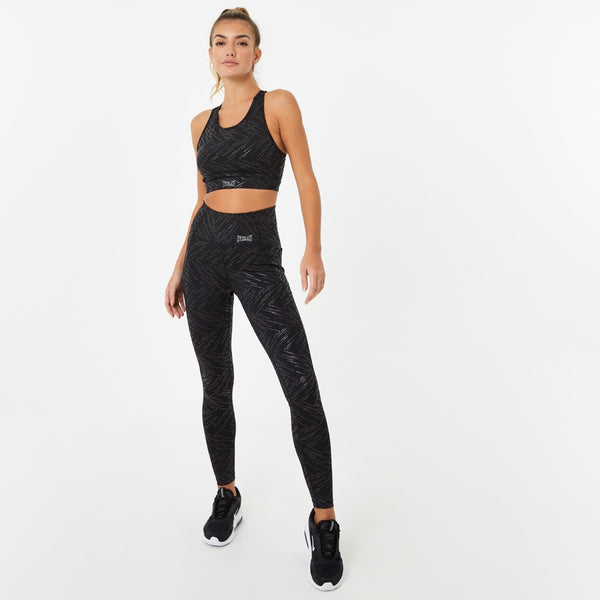 Everlast Women's Med Support Racer Back Bra Black