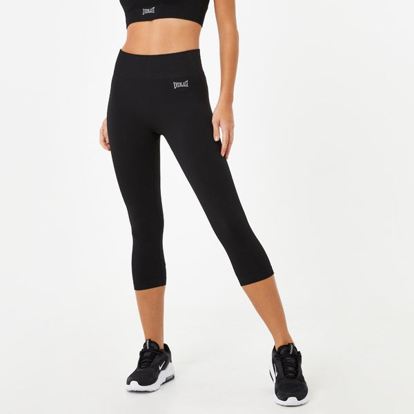 everlast Women's Seamless Capri Leggings Black
