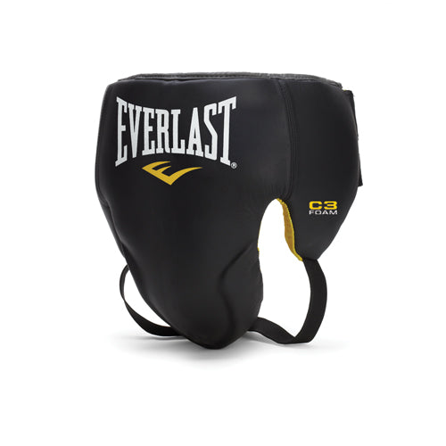everlast Leather Laced Pro Competition Groin Protector Black