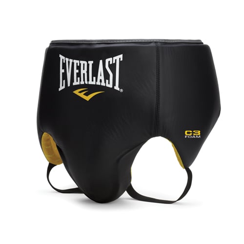 everlast Leather Laced Safemax Groin Protector Black