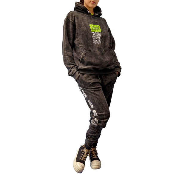 Everlast Overthrow X Everlast X Punk Bones Sweatpants Black