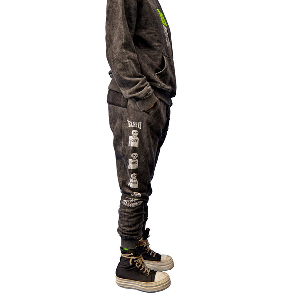 Everlast Overthrow X Everlast X Punk Bones Sweatpants Black