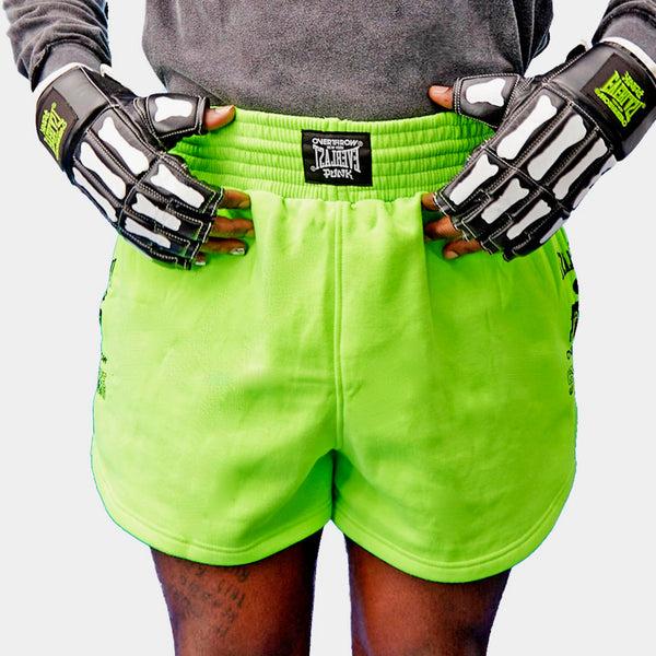 everlast Overthrow X Everlast X Punk Fleece Shorts Green
