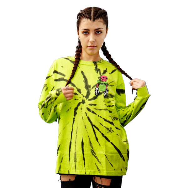 everlast Overthrow X Everlast X Punk Long Sleeve T-Shirt Green