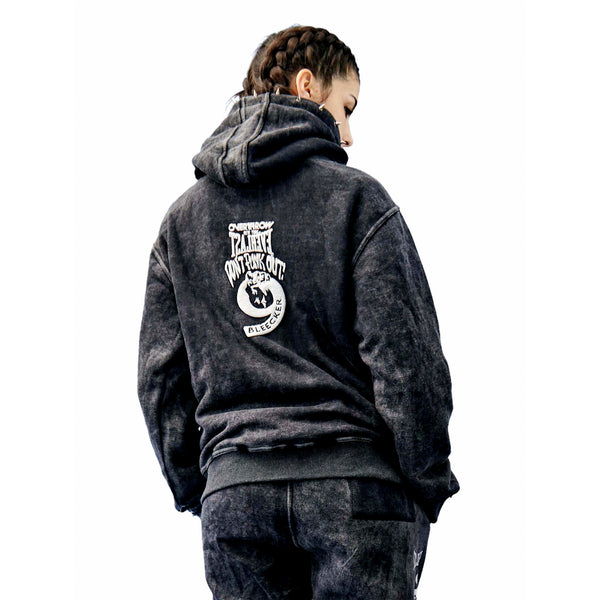 Everlast Overthrow X Everlast X Punk Oversize Hoodie Black