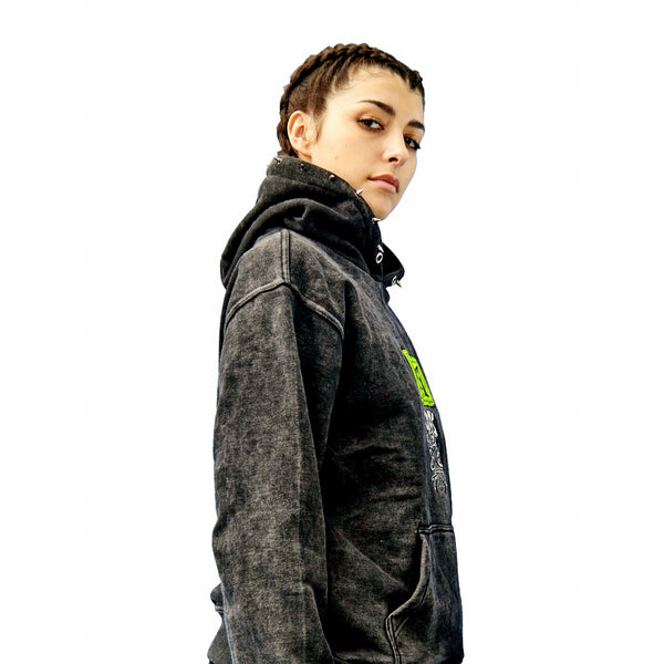 Everlast Overthrow X Everlast X Punk Oversize Hoodie Black