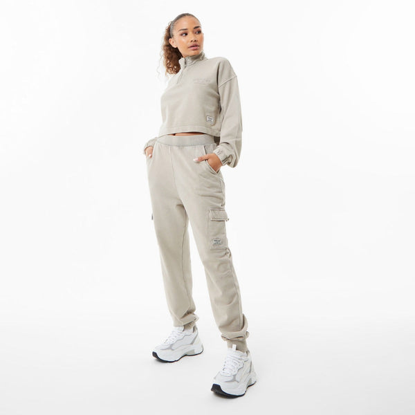 Everlast Women's Boxing Academy Crop Zip Up Sweater Black