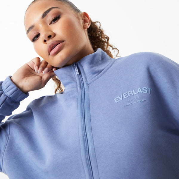 Everlast Women's Boxing Academy Zip Up Sweater Opal Gray