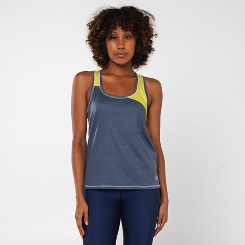everlast Women's Color-Block Trainer Tank Grey/Yellow
