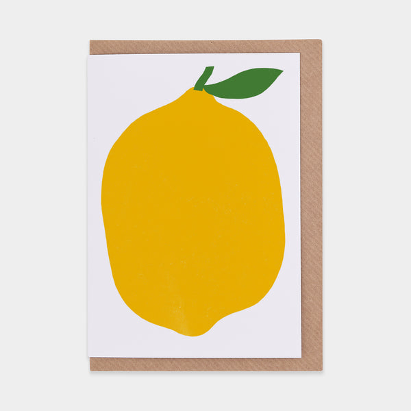 evermade Big Lemon Greetings Card by Marcello Velho