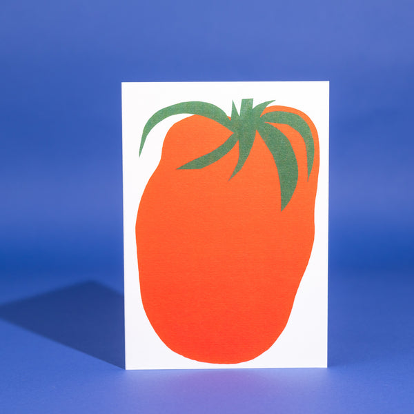 Evermade Big Tomato Greetings Card By Marcello Velho