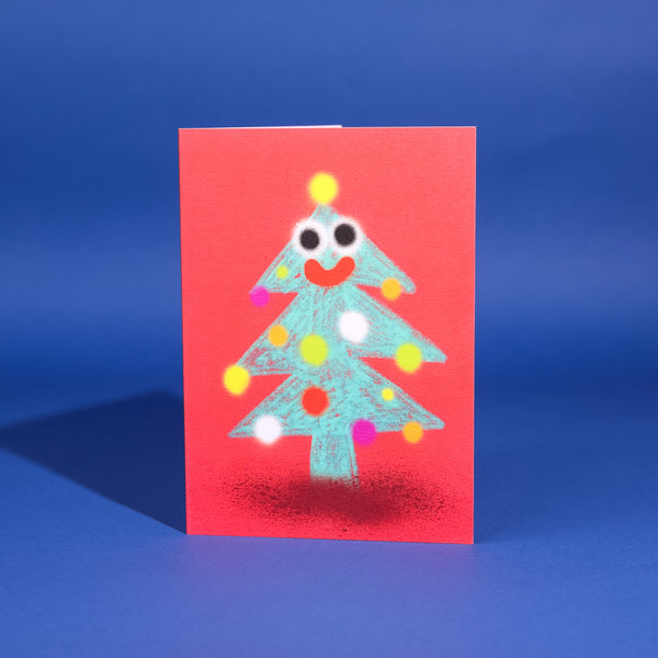 Evermade Christmas Tree Greetings Card By Jon Burgerman