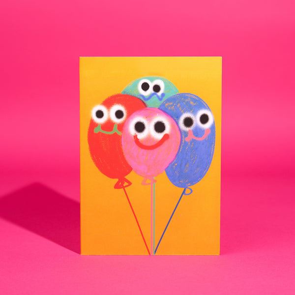 Evermade Balloons Greetings Card By Jon Burgerman