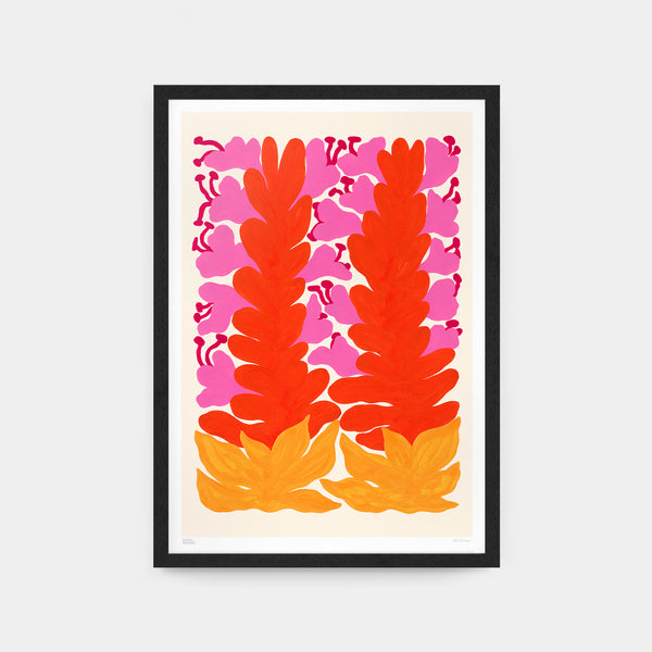 evermade Bromeliad Flowers Art Print by Liv Lee
