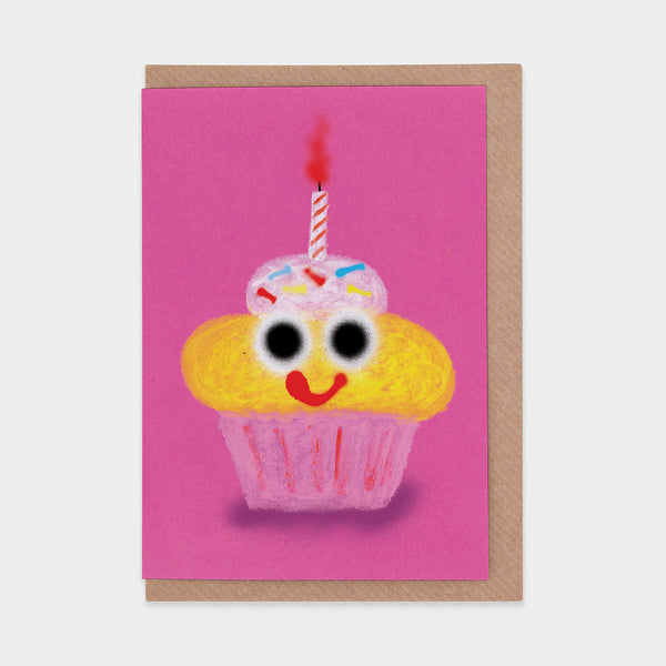 evermade Cake Greetings Card by Jon Burgerman