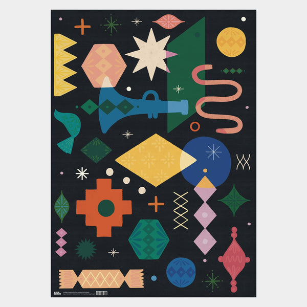 evermade Christmas Celebration 01 - Black Gift Wrap