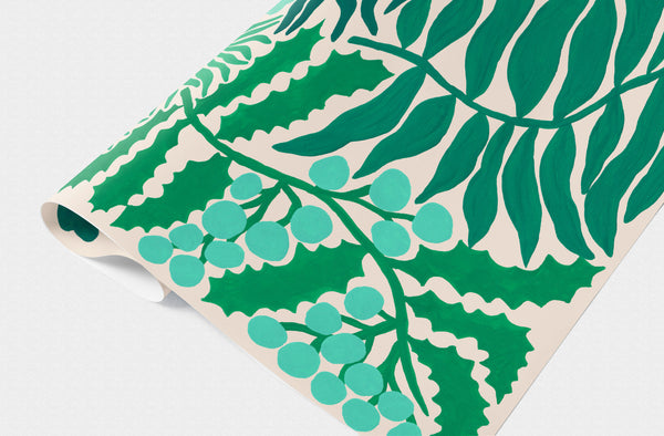 Evermade Christmas Greenery Gift Wrap
