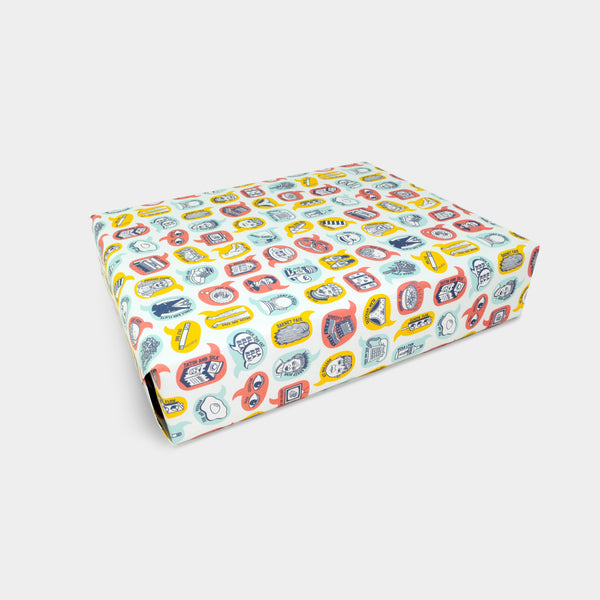 evermade Cockney Rhyming Slang Gift Wrap