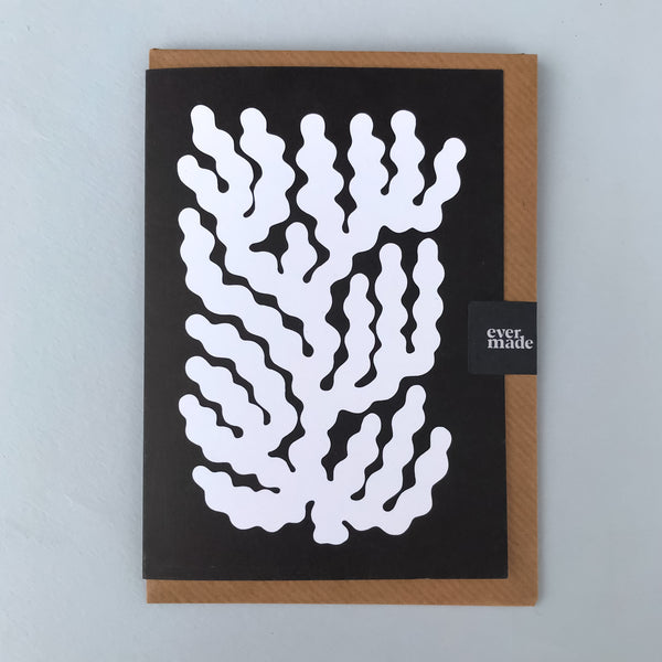 Evermade Coral #009 White Greetings Card