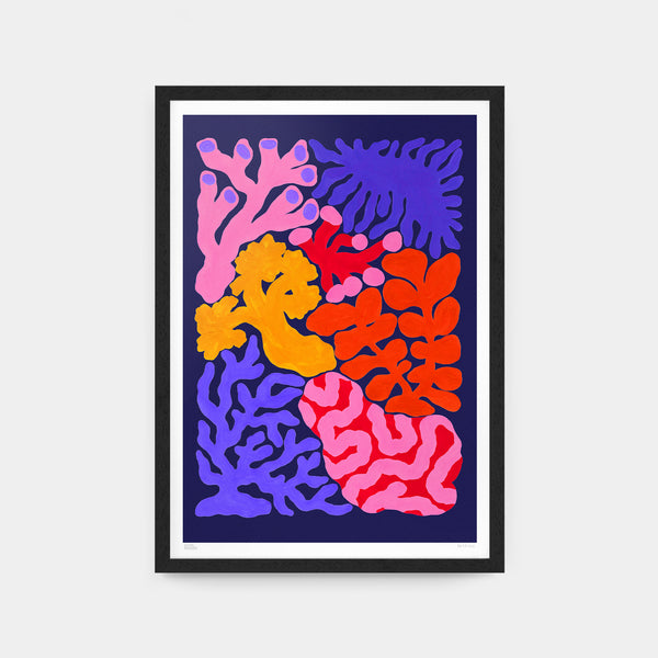 evermade Coral Art Print by Liv Lee